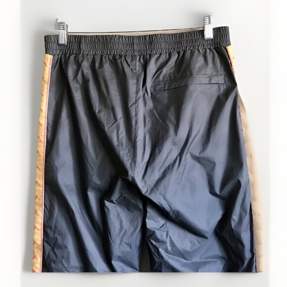 Kappa Y2K Tracksuit Pants Ankle Zippers Pockets Gray Orange Men’s Size Medium - Picture 5 of 8